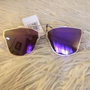 New - Purple & Gold Mirrored sunglasses